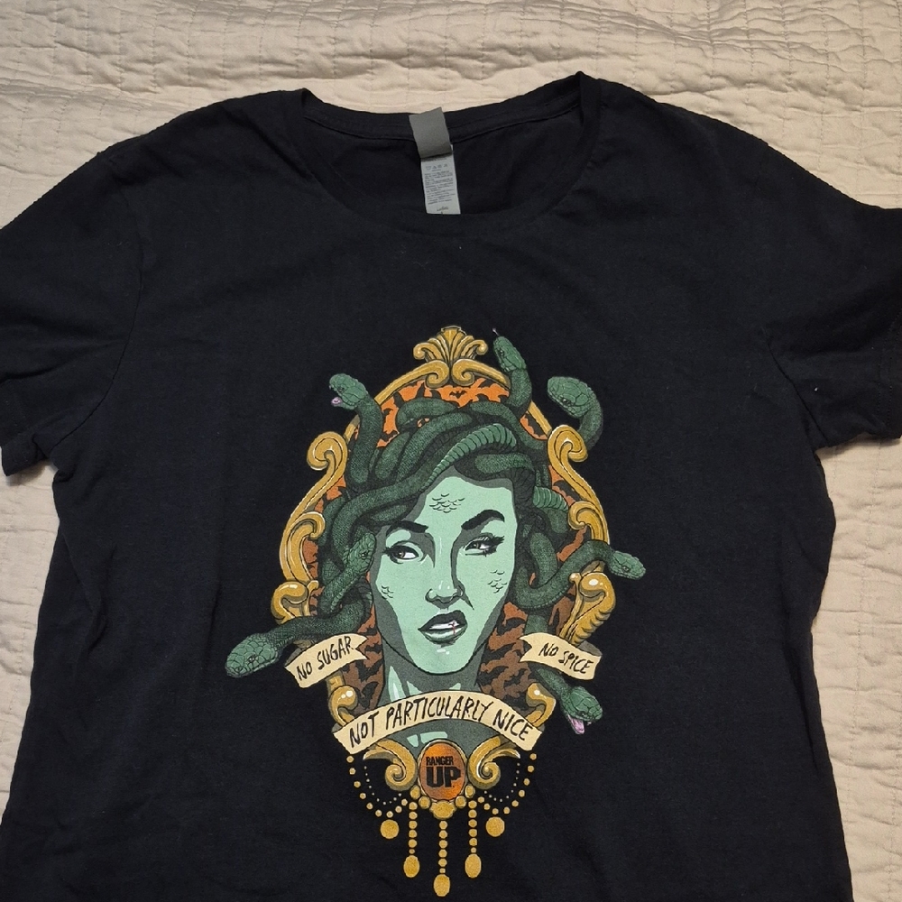 Instant Message Black Graphic Women's Top